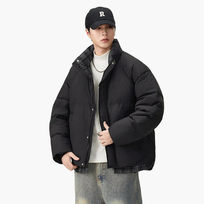 Herr Oversized Puffjacka för Vardagsbruk och Urban Stil