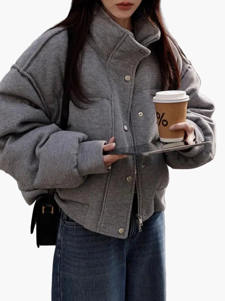 Damjacka i modernt oversize-stil – Trendig och avslappnad vardagslook