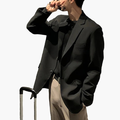 Herr Elegant Kavaj – Stilren Blazer för Fest och Arbete