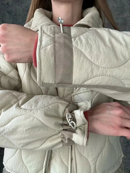 Dam Quiltad Vinterjacka – Trendig och Varm Jacka för Fritid och Stad