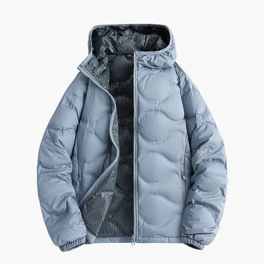 Herr Dunjacka Vinter Varm Lättviktsjacka med Huva Fritidsstil