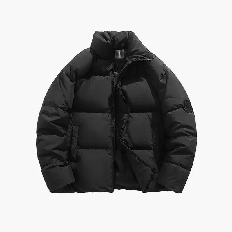 Herr Pufferjacka Vardagsstil Varm och Bekväm