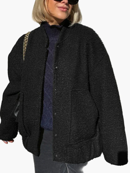 Damjacka i trendig oversized bomberstil – Perfekt för vardag och citylook