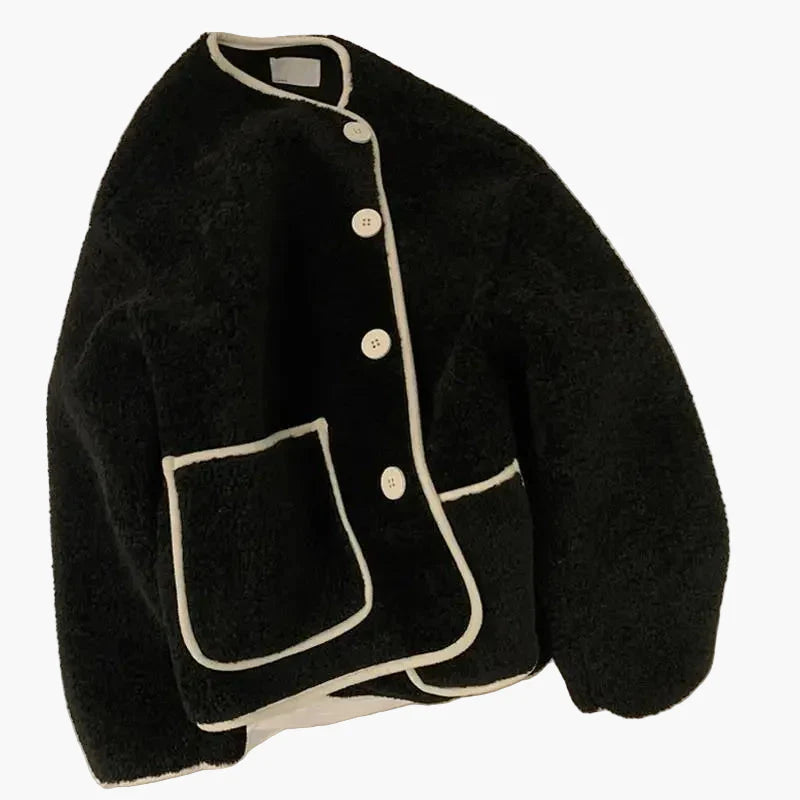 Dam Varm Oversize Casual Jacka – Trendig Vardagsstil för Höst och Vinter