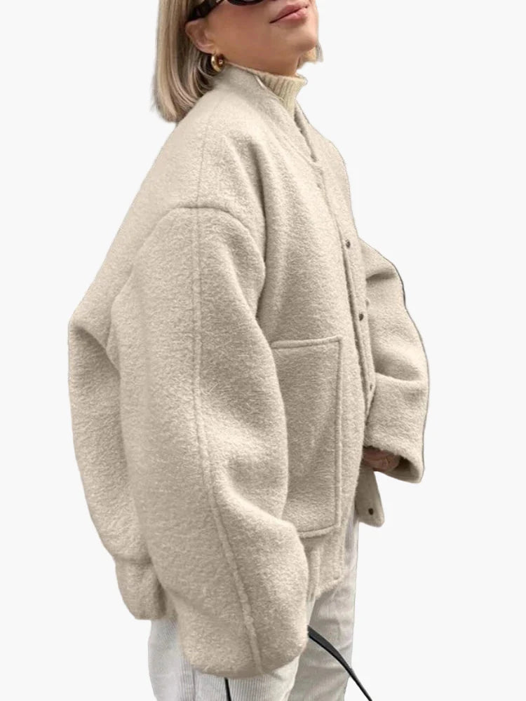 Damjacka i trendig oversized bomberstil – Perfekt för vardag och citylook