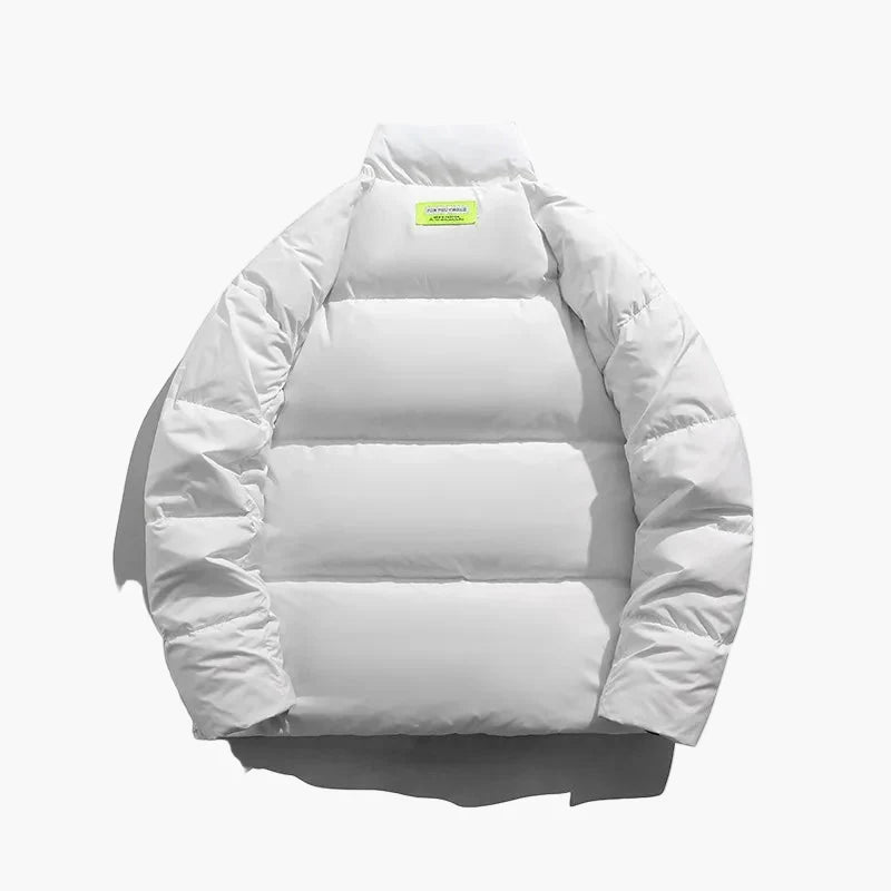 Herr Pufferjacka Vardagsstil Varm och Bekväm