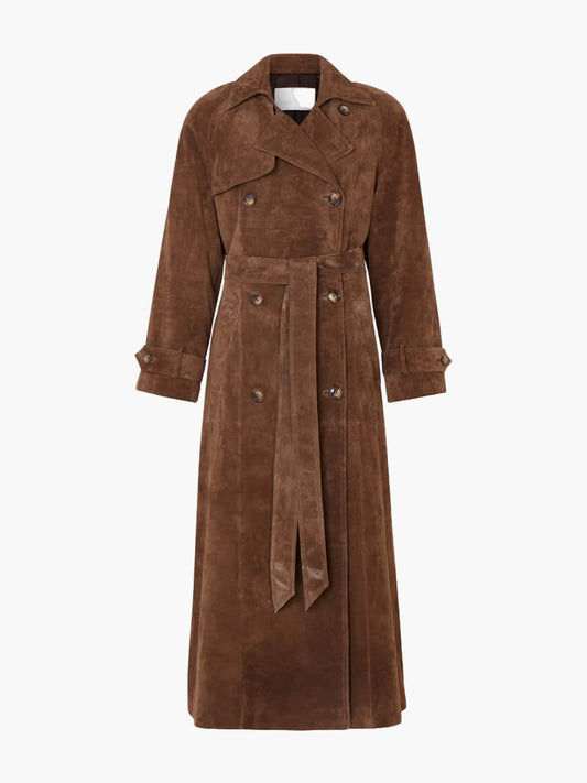 Dam Trenchcoat Lång Modell Klassisk Stil – Perfekt för Vardag och Fest