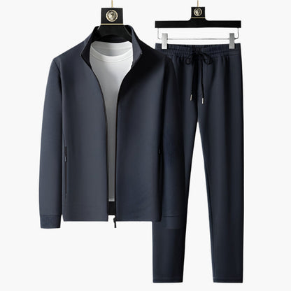 Herr träningsset sportig tracksuit med jacka och byxa för vardag och träning