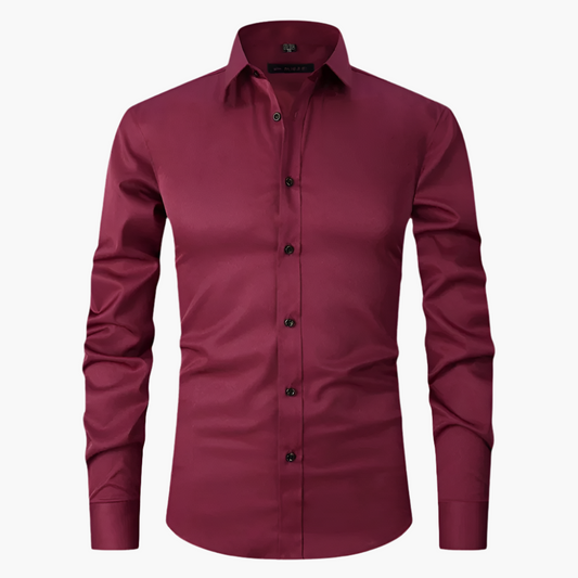 Herrskjorta Slim Fit Stretch – Klassisk och Elegant för Affärs- och Casualbruk