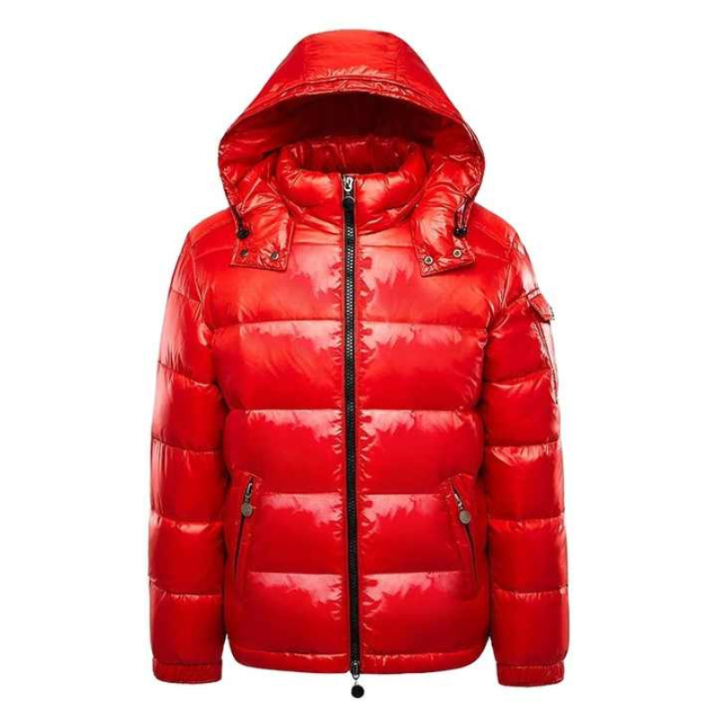 Herr Pufferjacka Vinter Modern Varm Outdoor Stil