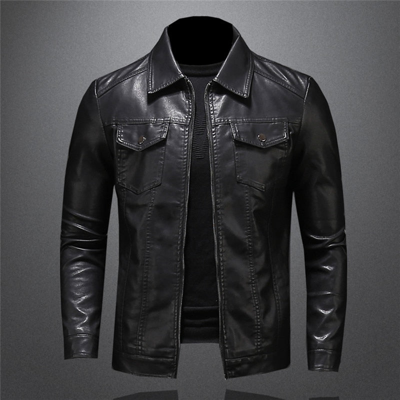 Herrjacka i bikerstil – Klassisk och tidlös design för både vardag och fest