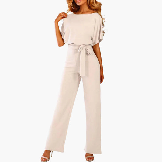 Dam Jumpsuit Elegant Bred Ben Ärm Detalj Fest och Middag