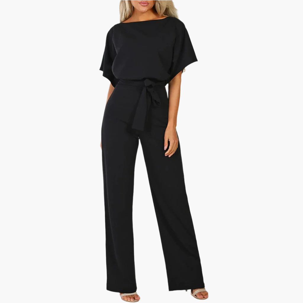 Dam Jumpsuit Elegant Bred Ben Ärm Detalj Fest och Middag