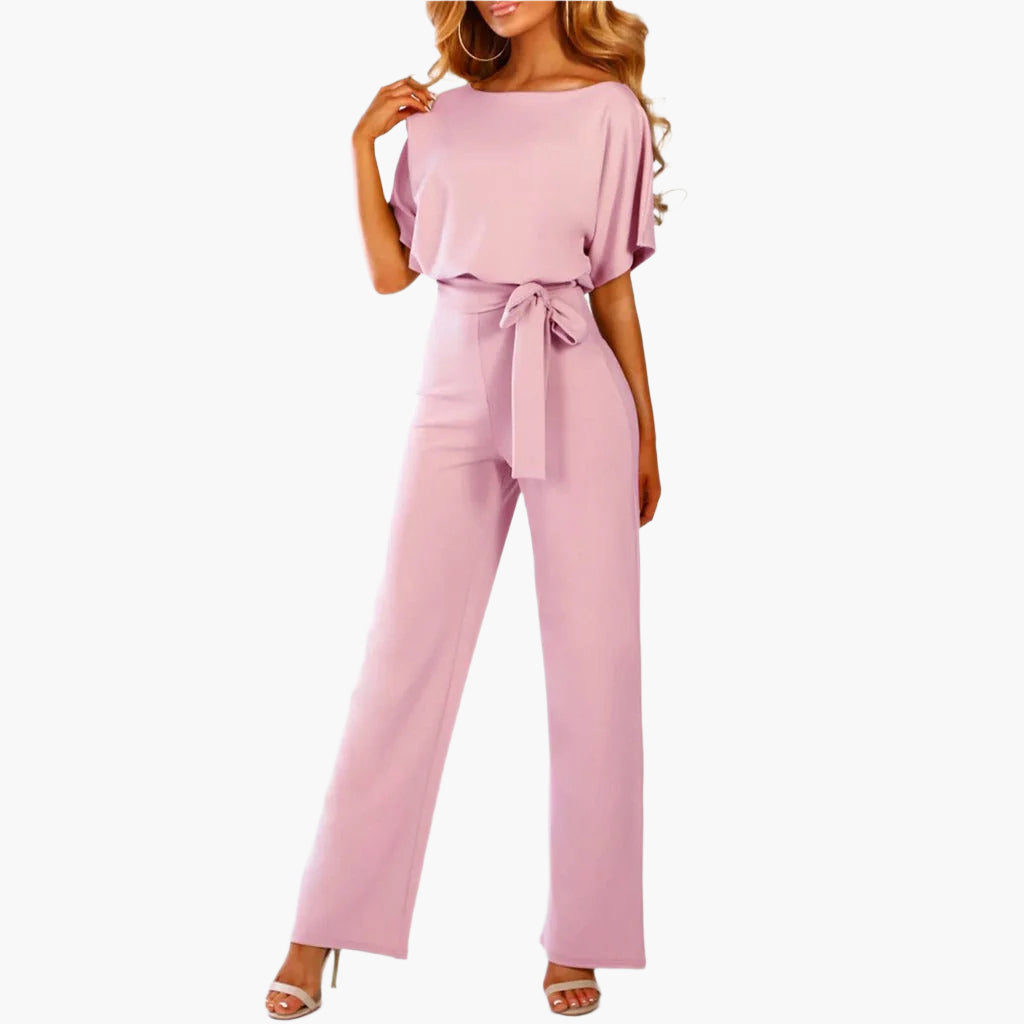 Dam Jumpsuit Elegant Bred Ben Ärm Detalj Fest och Middag