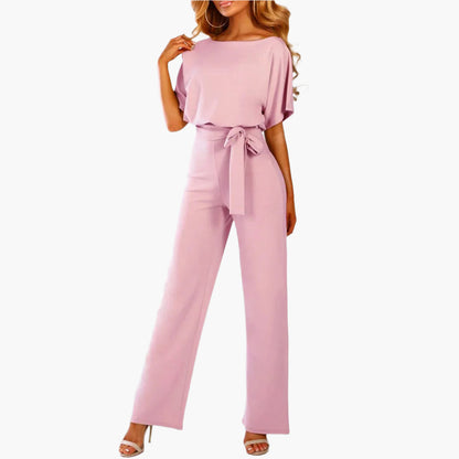Dam Jumpsuit Elegant Bred Ben Ärm Detalj Fest och Middag