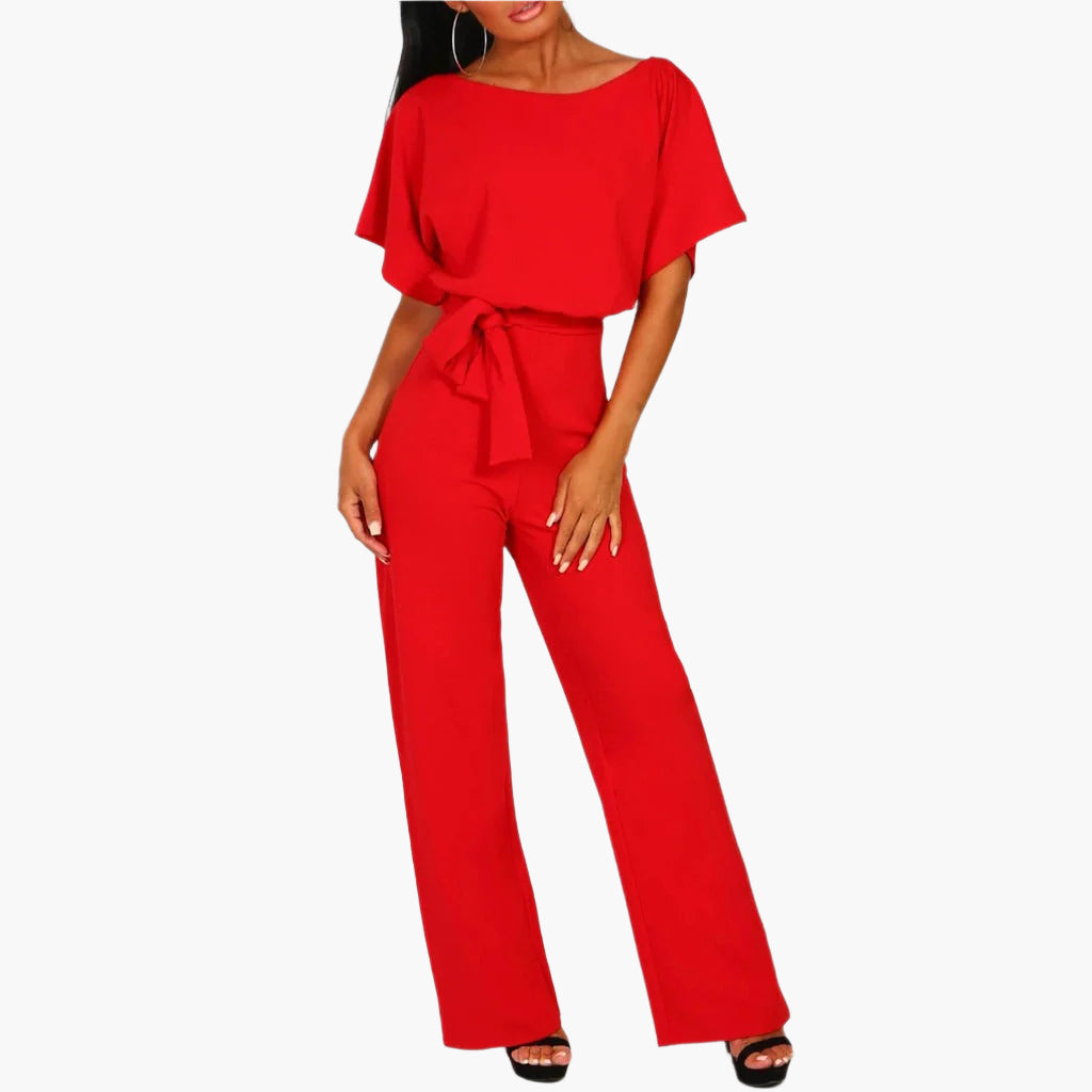 Dam Jumpsuit Elegant Bred Ben Ärm Detalj Fest och Middag