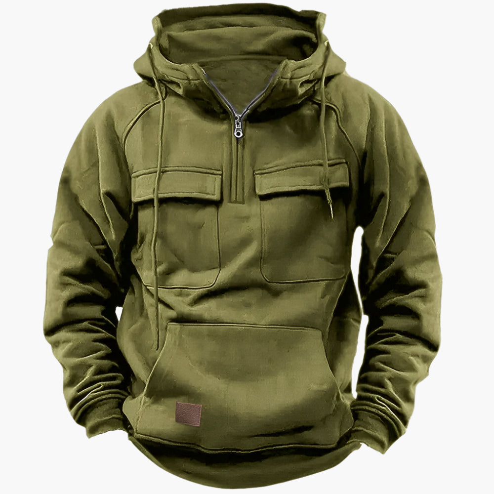 Larry – Taktisk vinterhoodie för män