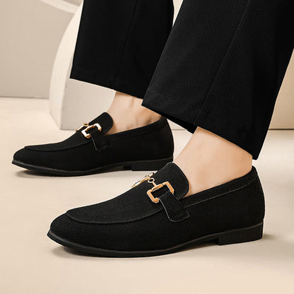 Herrloafer Klassisk Slip-On Snygg Kontorssko för Vardag och Arbete