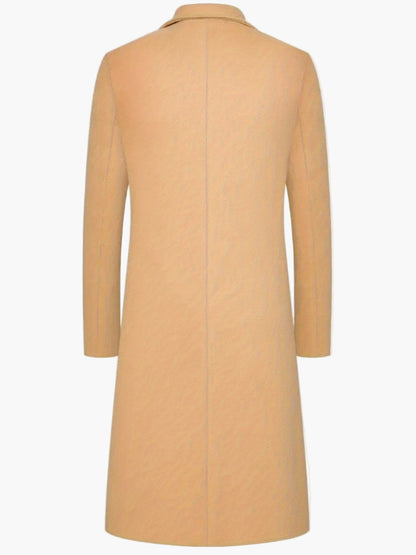 Herr Klassisk Långrock – Stilren och Elegant Ytterrock för Vardag och Fest