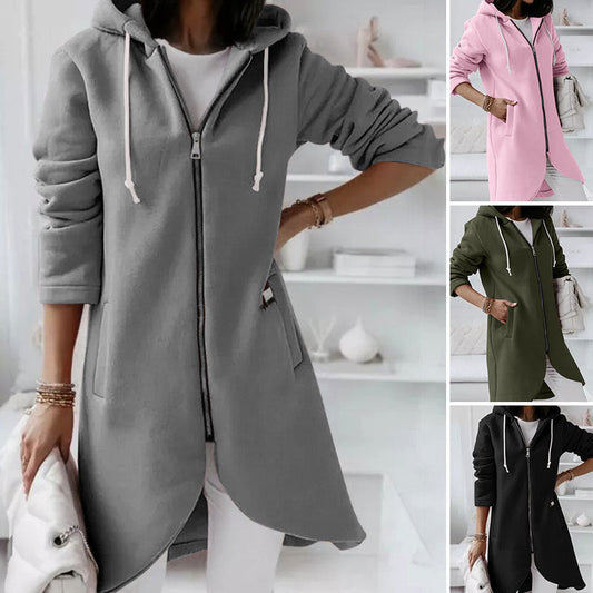 Katie – Hoodie med dragkedja för kvinnor