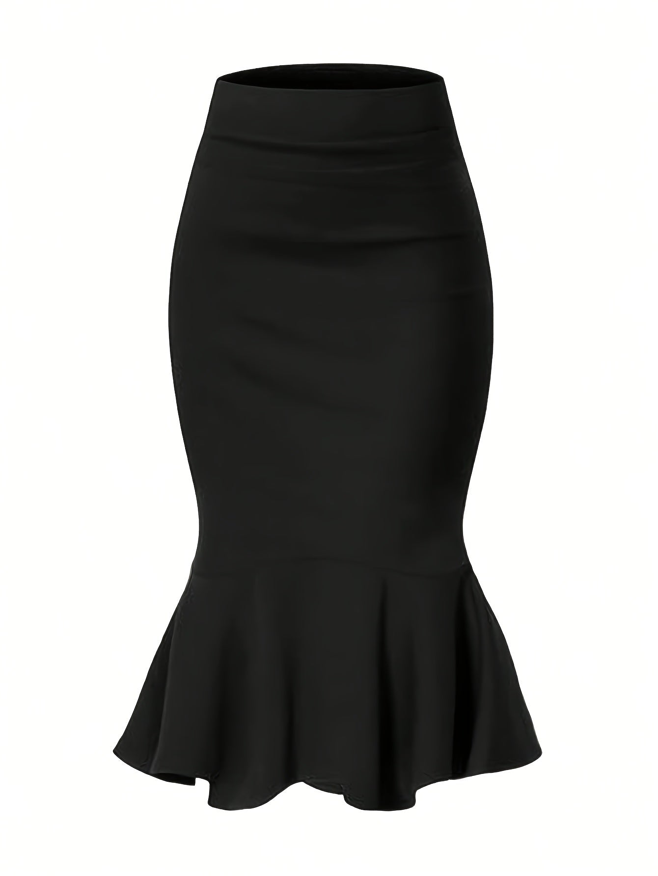 Dam Kjol Fishtail Midi Elegant Kontor Festklädsel