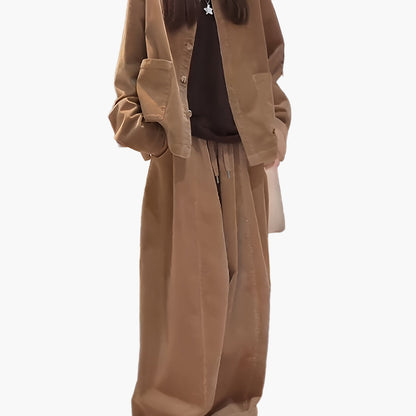 Dam Kostymset Loungewear Avslappnad Passform Höst/Vinter Elegant