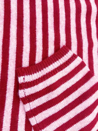 Damtröja med ränder och elegant stil för höst och vinter