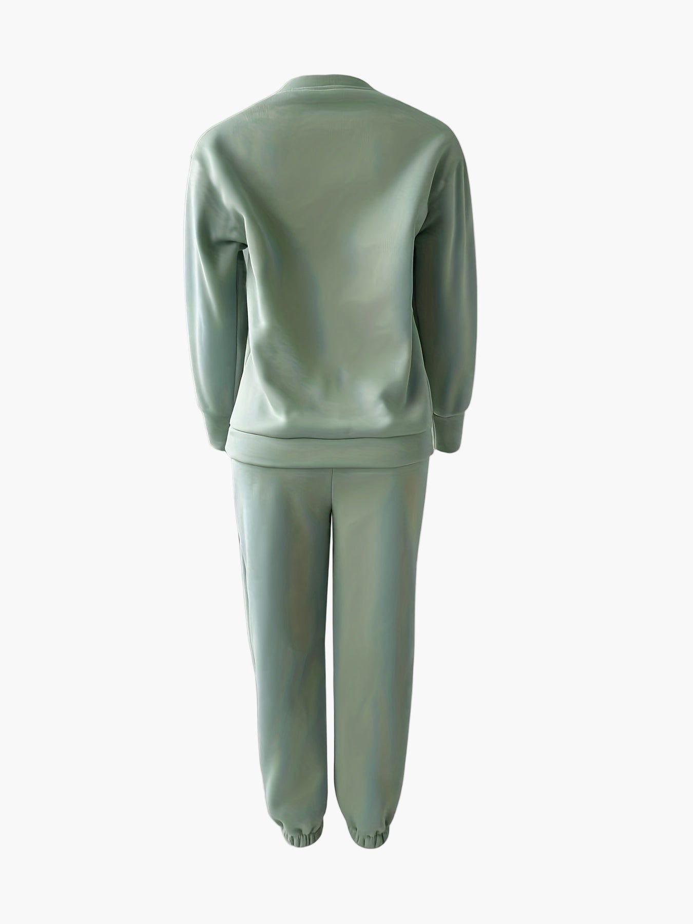 Damers avslappnade träningsset – Elegant sweatshirt och byxa för vardag och fritid