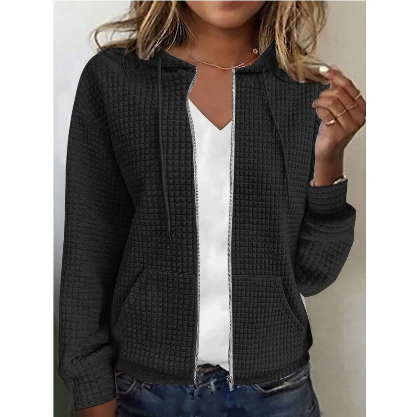 Donna – Långärmad zip-hoodie med cardigan