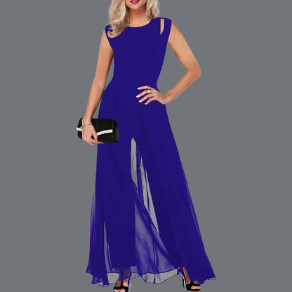 Mary – Jumpsuit i mjukt premiumtyg med enfärgad design