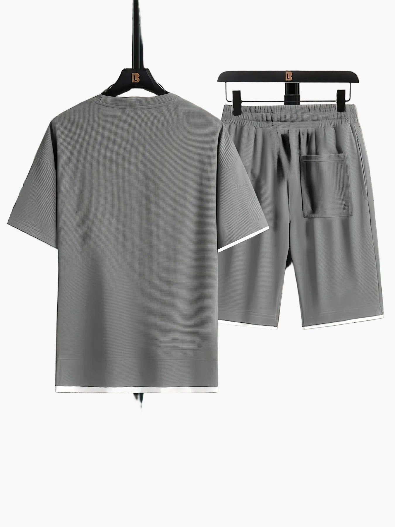 Herr Lounge-Set Tvådelad T-shirt och Shorts Casual Avslappnad Stil