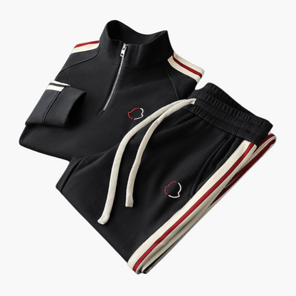 Herr Träningsdress med Halvdragkedja – Sportig och Modern Loungewear