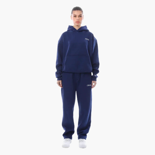 Damers avslappnad hoodie och byxa set – perfekt för vardag och fritid