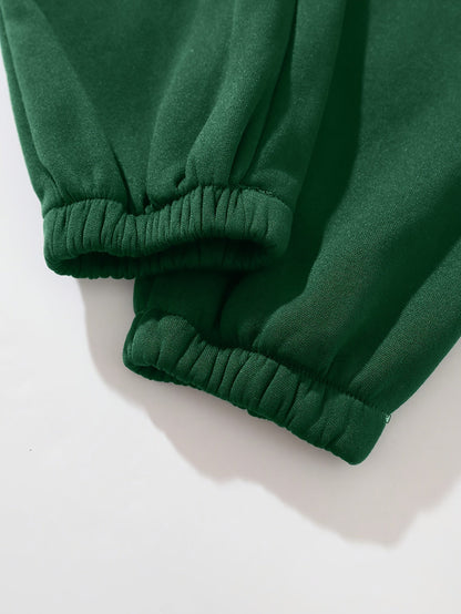 Damers avslappnade sportiga hoodie och byxset – perfekt för vardag och fritid