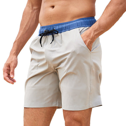 Herr Baddräktsbyxor Sportiga Strandshorts med Innerficka – Perfekta för Strand och Träning