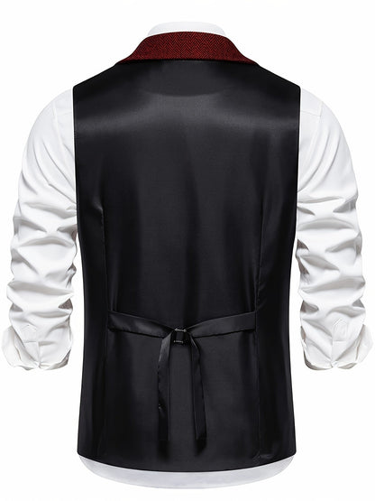 Herrväst – Klassisk Elegant Väst med Modern Passform för Fest och Kontor
