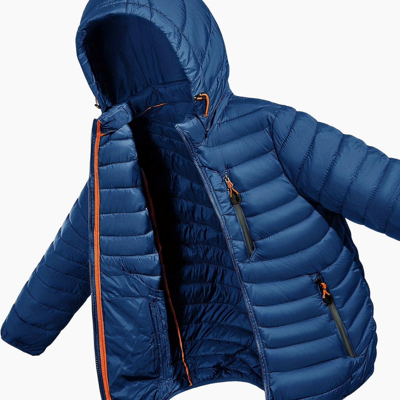 Herrarnas lättviktsjacka med huva – Vardagsstil för utomhusaktiviteter