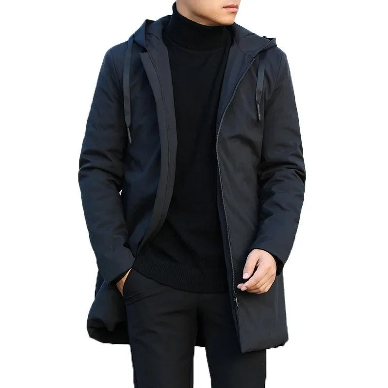 Herr Vinterjacka Sportig Vind- och Vattentät Modern Stil