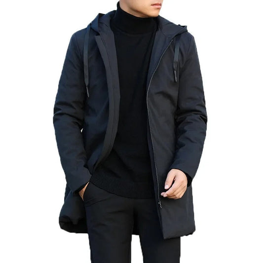 Herr Vinterjacka Sportig Vind- och Vattentät Modern Stil