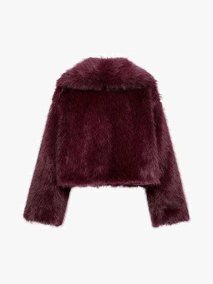 Dam Kort Fuskpälsjacka Chic Weekend Vinterjacka