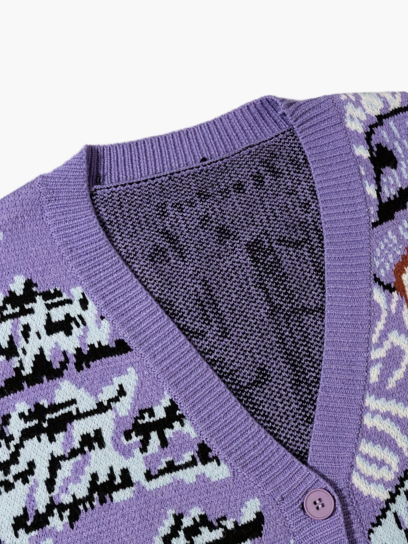 Herrkofta med konstnärligt porträtt och vintagemotiv – avslappnad stil för höst och vinter