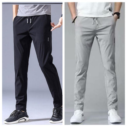 Chris – Lösa Rak Sweatpants i Koreansk Stil