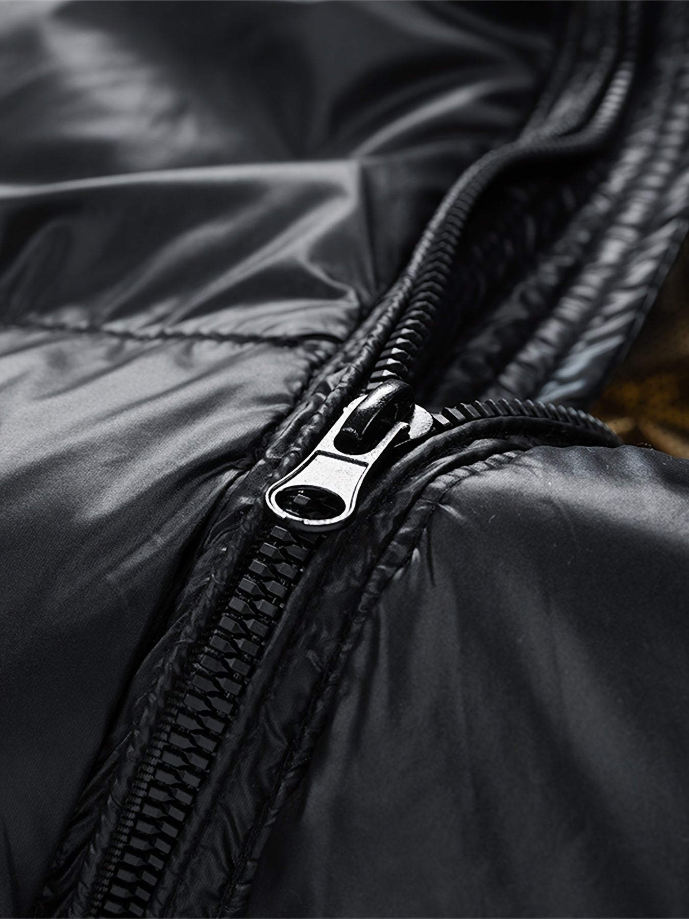 Herr Vinterjacka Puffer med Huva – Urban Stil och Värme för Kallt Väder