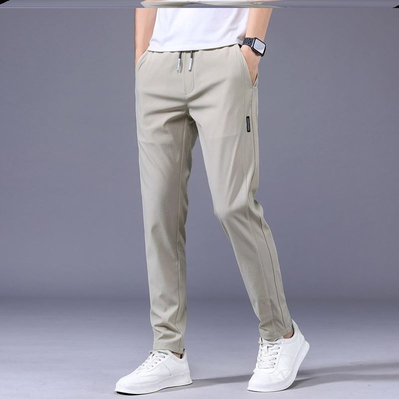 Chris – Lösa Rak Sweatpants i Koreansk Stil