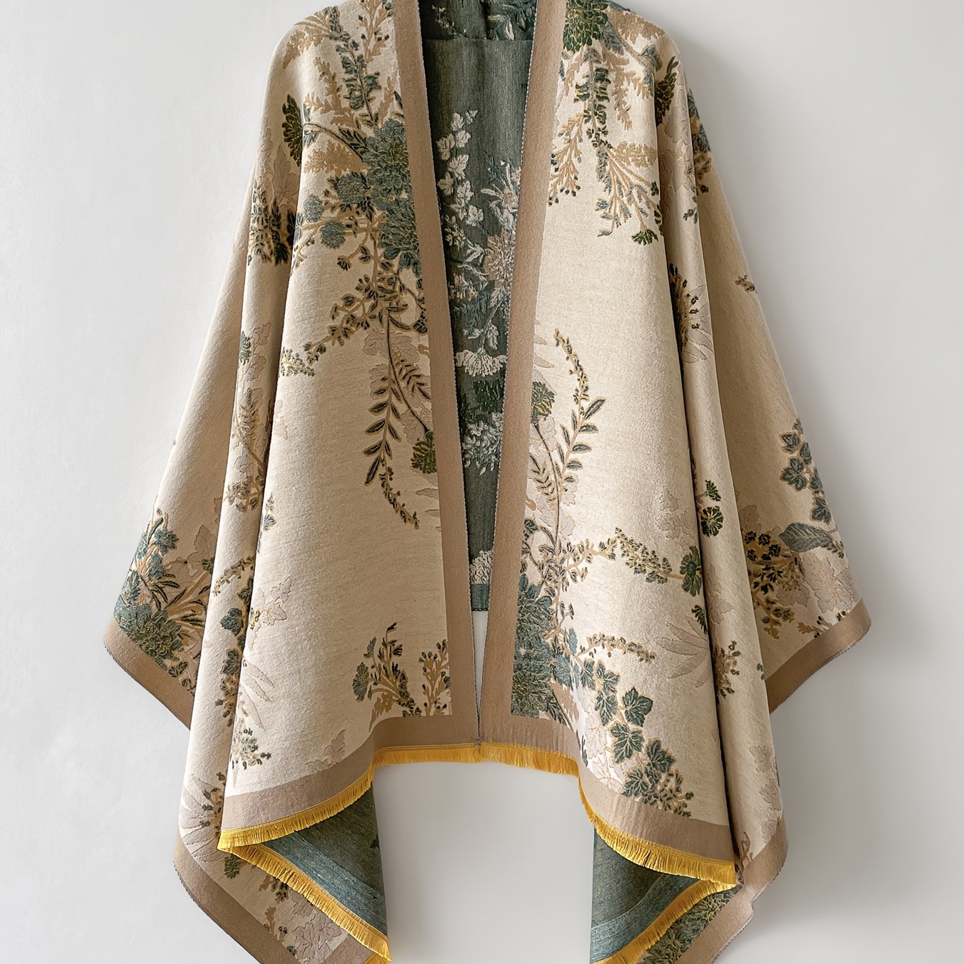 Dam Kimono med Blommönster och Elegant Stil för Vardagsbruk och Fest