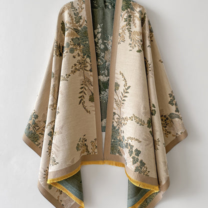 Dam Kimono med Blommönster och Elegant Stil för Vardagsbruk och Fest