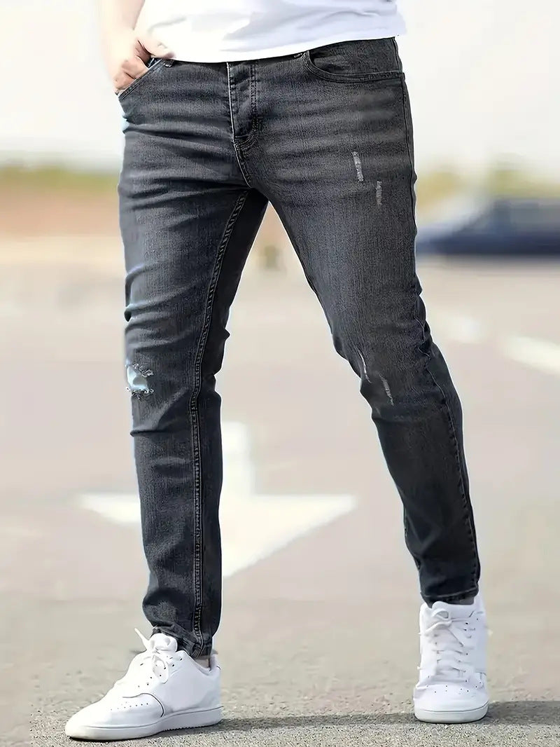 Michael – Slim Fit Stretch Denim Jeans för Män