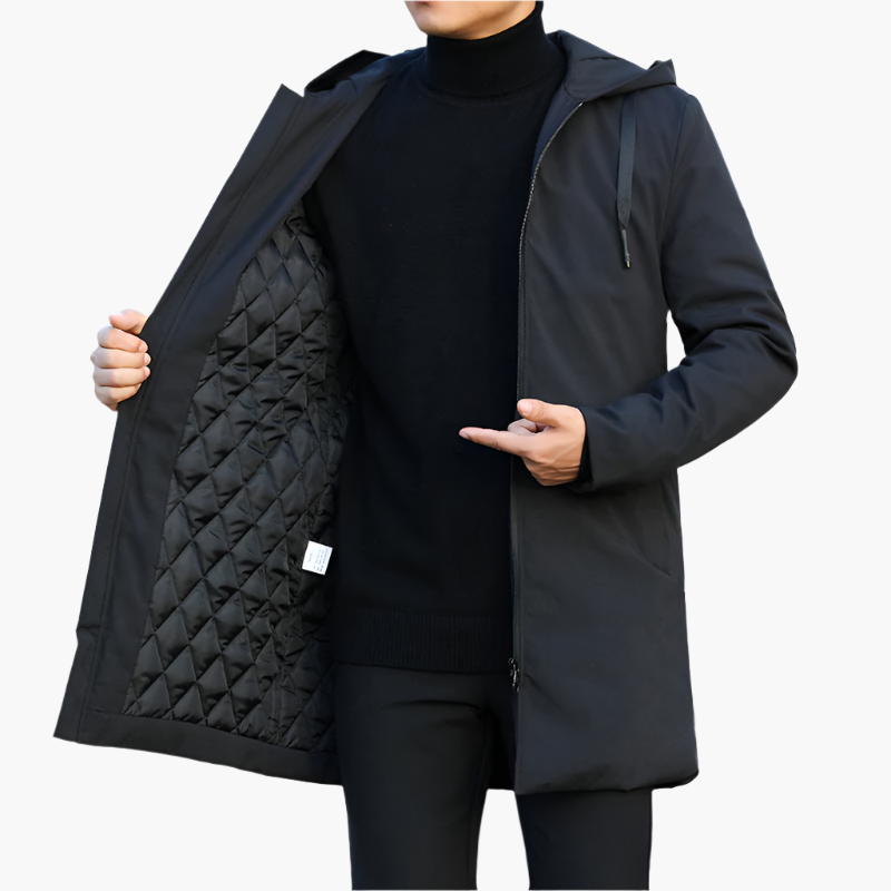 Herr Vinterjacka Sportig Vind- och Vattentät Modern Stil