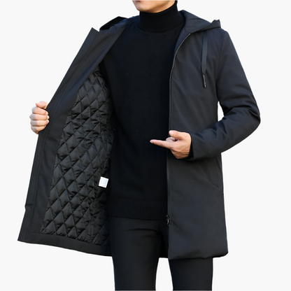Herr Vinterjacka Sportig Vind- och Vattentät Modern Stil