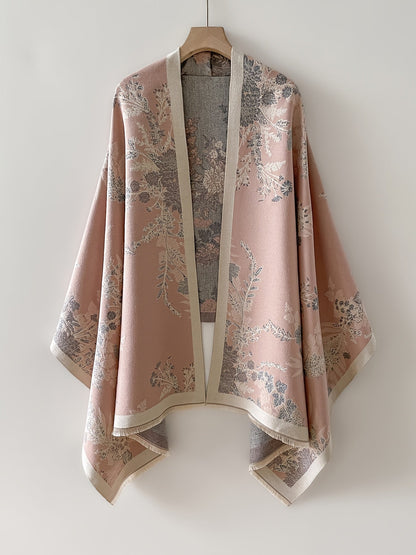 Dam Kimono med Blommönster och Elegant Stil för Vardagsbruk och Fest